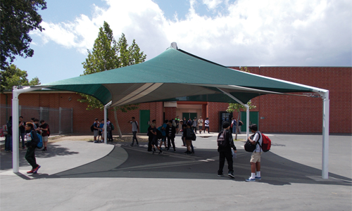 shade structures for schools courtyards